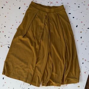 Uniqlo Mustard Wide Leg Pants